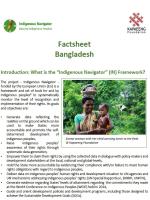 Cover of the Bangladesh Fact sheet
