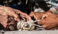 Indigenous Peoples weave fibers into cord